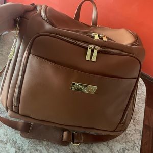 GreyFox diaper bag in Acorn (brown)